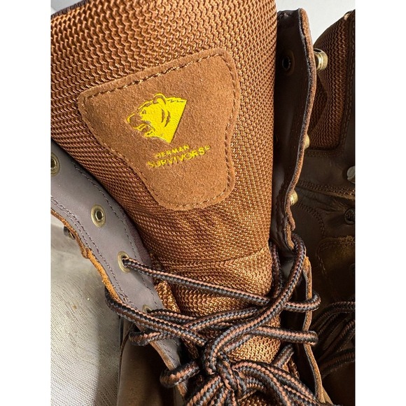 Men's Herman Survivors Brown Leather Round Safety size 9w - Picture 3 of 9